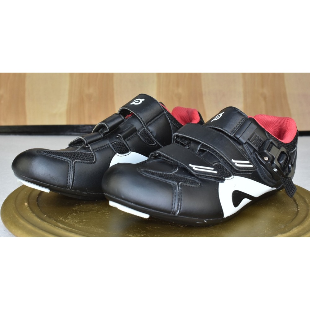 Peloton Shoes Size 39 US Women 8 Cycling Black White Bike  Flaws.....